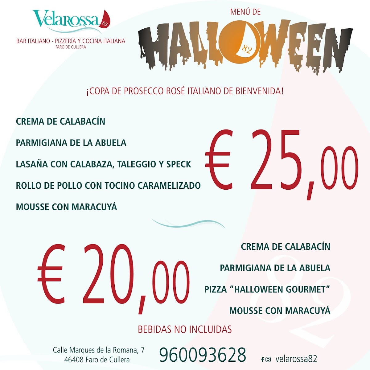 Menu Restaurante Italiano Y Pizzeria Velarossa82-5